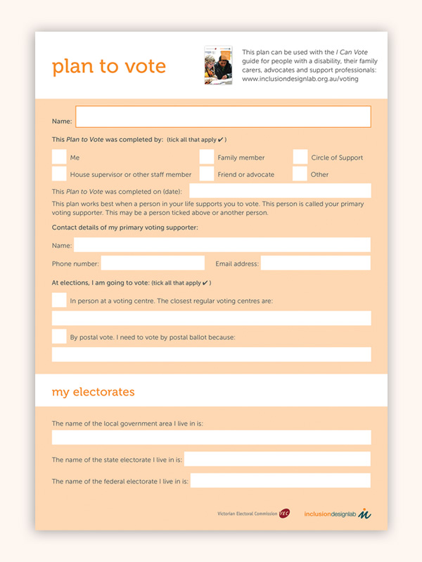 Plan to Vote Form link image to PDF
